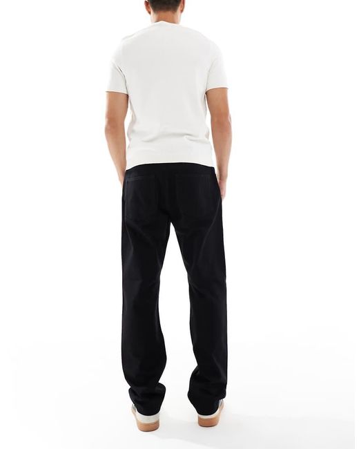 Vaqueros Negros De Corte Recto Edge De Only & Sons de hombre de color White