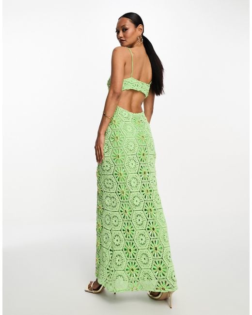 sweetheart crochet maxi dress Valentines crochet hearts stitch dress