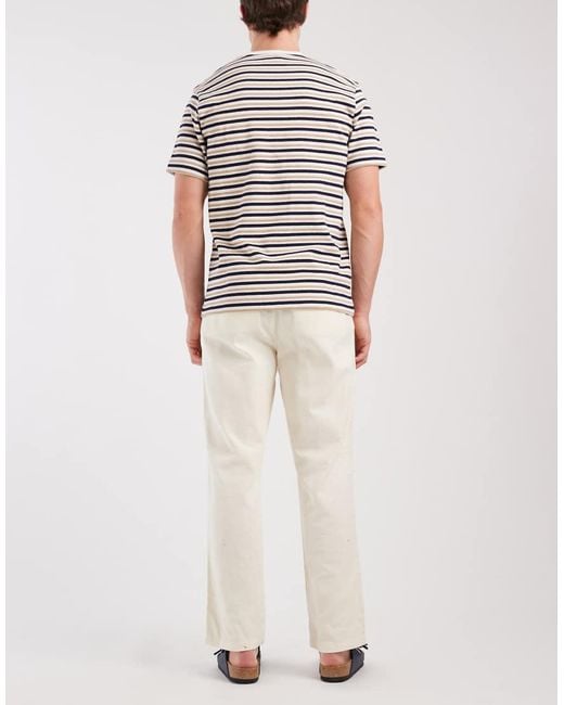 Redefined Rebel Natural Gus Comfort Fit Trousers for men