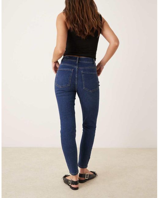 Pimkie Blue High Waisted Skinny Jeans