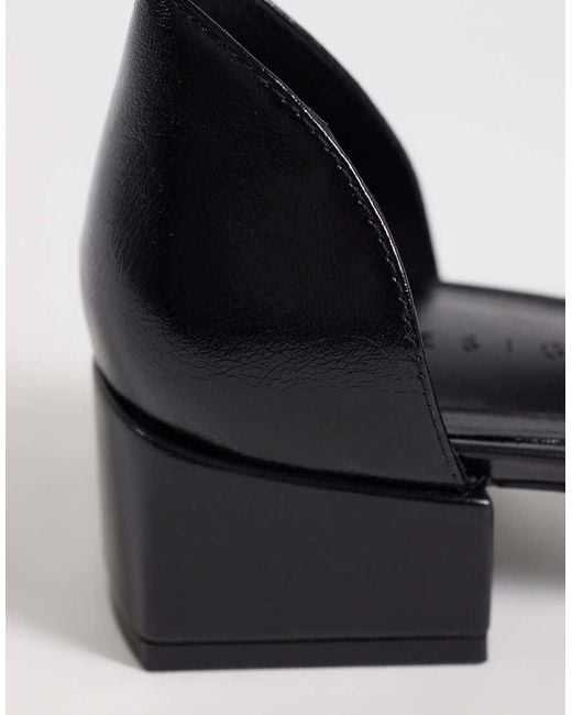 ASOS White Sweetie Mid Block Heel Shoes
