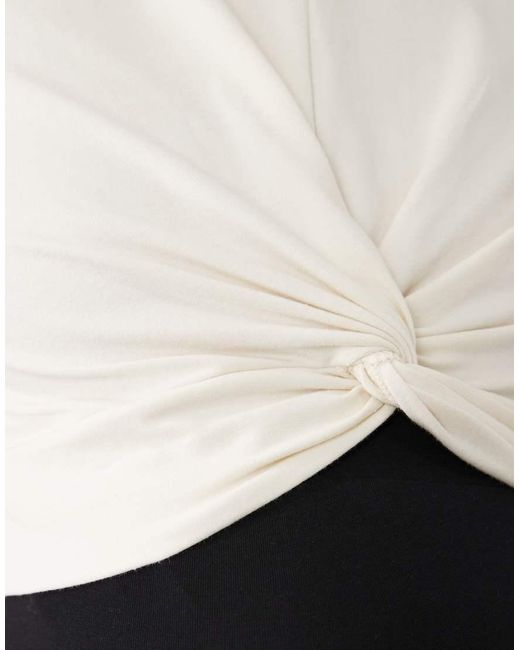 Mama.licious White Mamalicious Maternity Above The Bump Knot Detail T-shirt