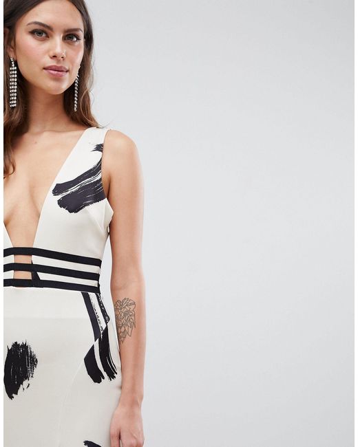 asos smudge print dress