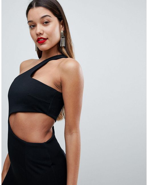 side cut out midi dress