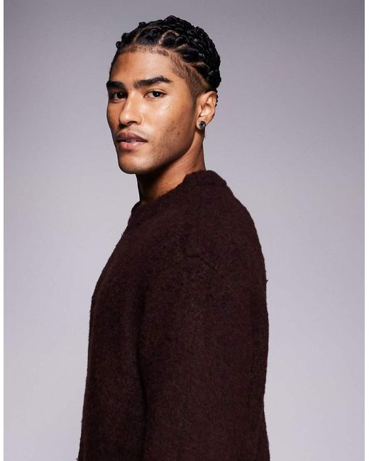 ADPT Multicolor Fluffy Knit Jumper for men