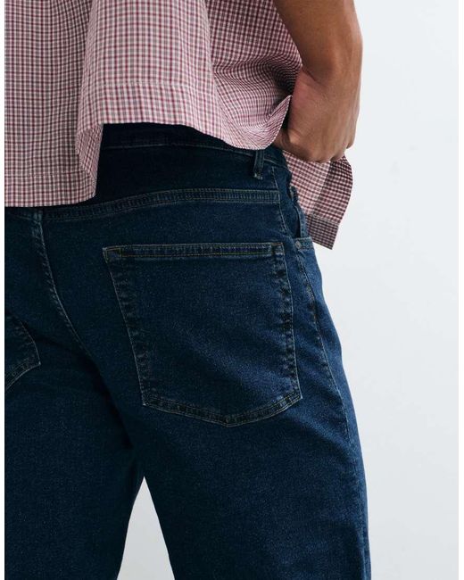 ASOS Blue Stretch Slim Jeans for men
