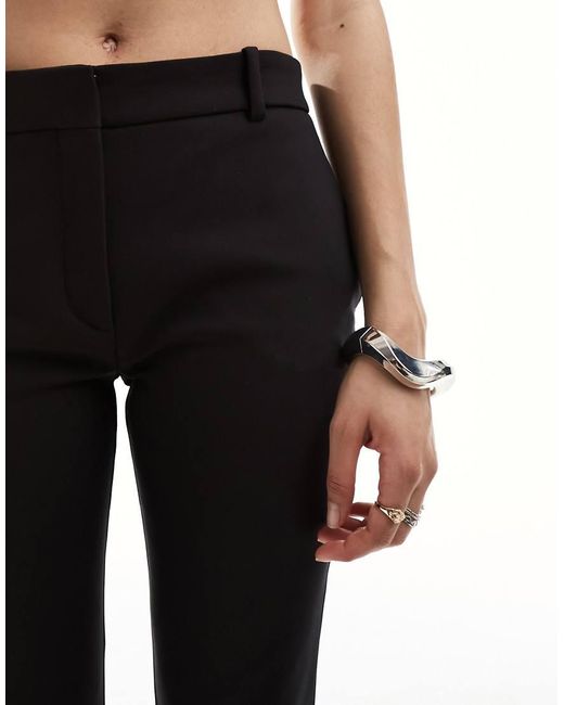 Mango Black Straight Leg Co-ord Tailored Trousers
