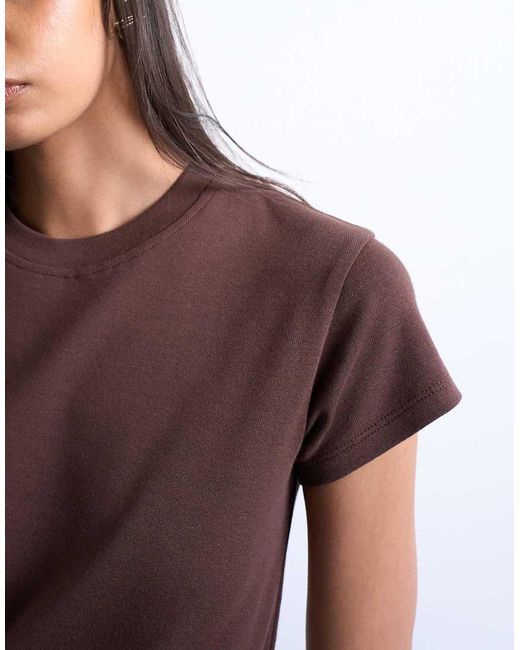 TOPSHOP Brown Everyday Tee