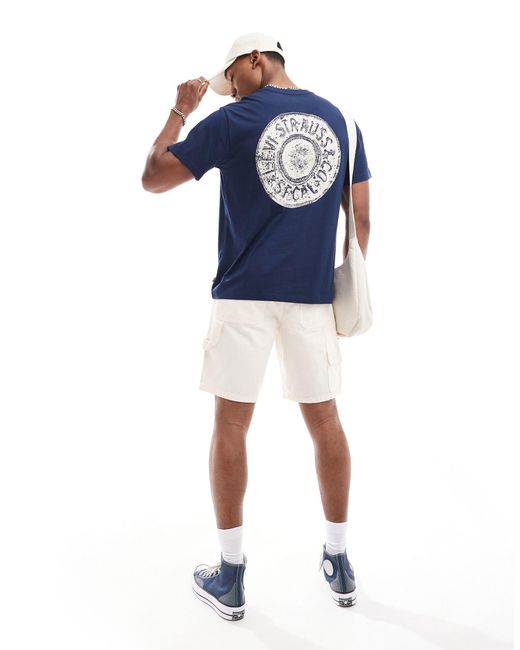 T-shirt vestibilità classica con logo a icona di Levi's in Blue da Uomo