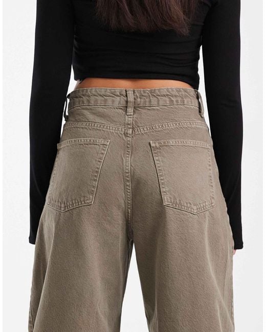 ASOS Brown – barrel-leg-jeans