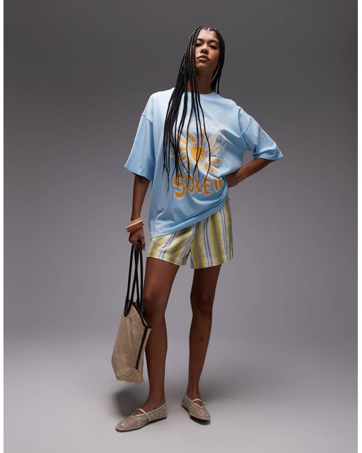 TOPSHOP Blue – oversize-t-shirt