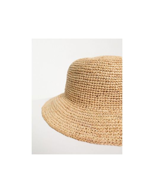 Whistles Natural Straw Bucket Hat in Black Lyst