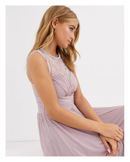 lipsy purple maxi dress