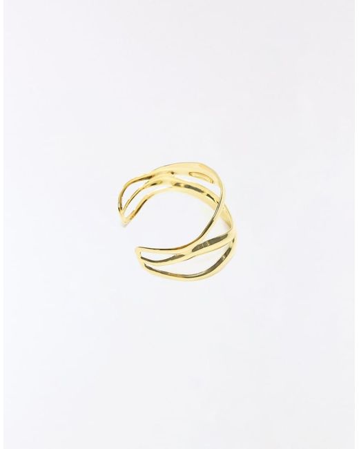 Bershka Black Rigid Cuff Bracelet