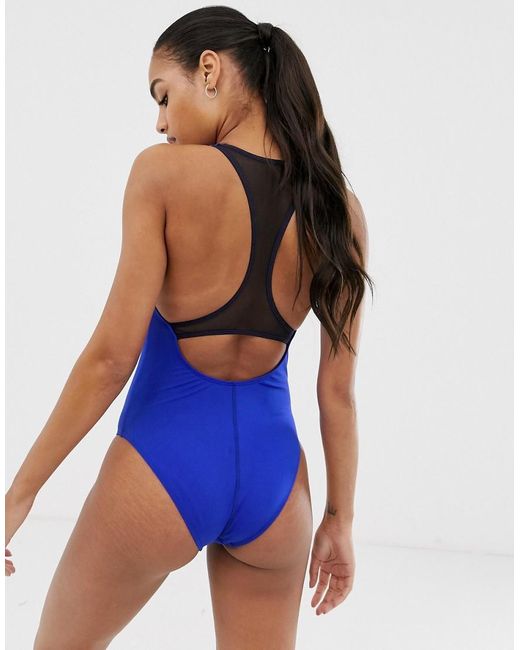 mesh back swimsuit