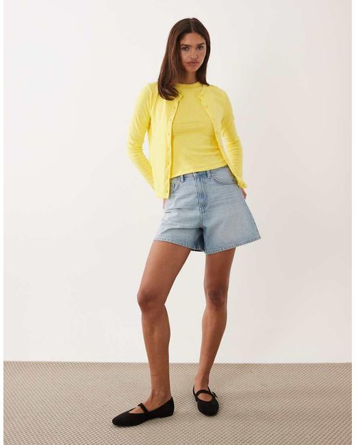 ASOS Yellow Fine Knit Tank Top Co-Ord