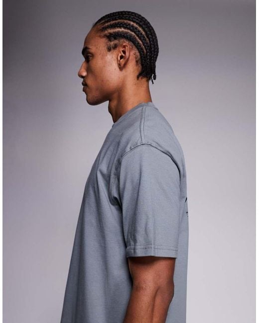 Nike Gray Athletic Club Graphic Back Print T-shirt for men