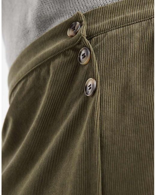Vero Moda Green Cord Mini Skirt