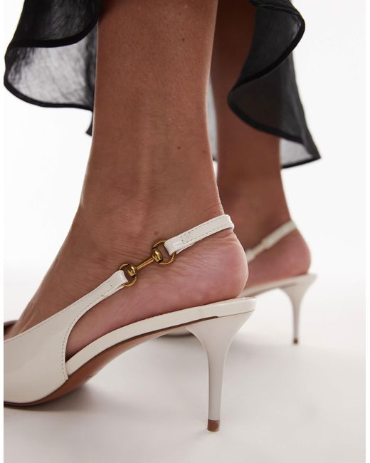 Mango Black Sling Back Heel