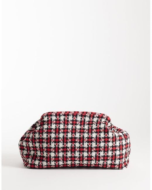 ASOS Red Asos Deisgn Large Frame Clutch Bag