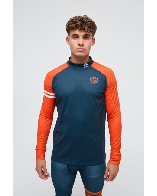 OOSC – chicago bears – x nfl – buntes baselayer-oberteil für herren in Blue für Herren