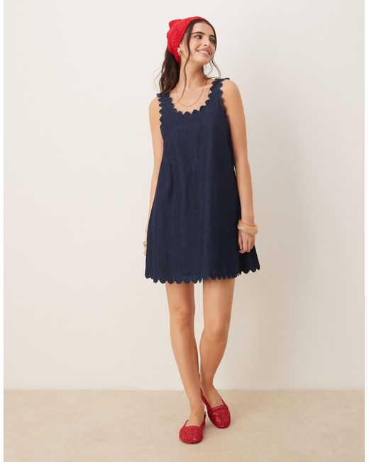 ASOS Blue – mini-jeanskleid