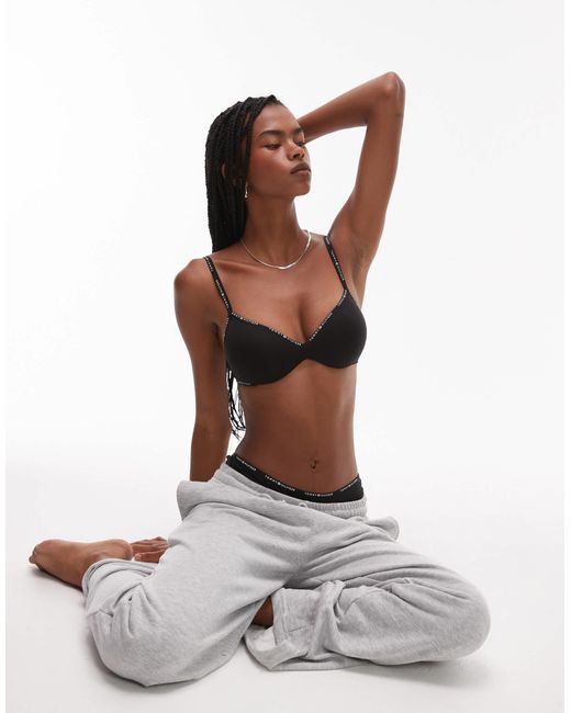 Tommy Hilfiger Brown Everyday Cotton Wireless Push Up Bra