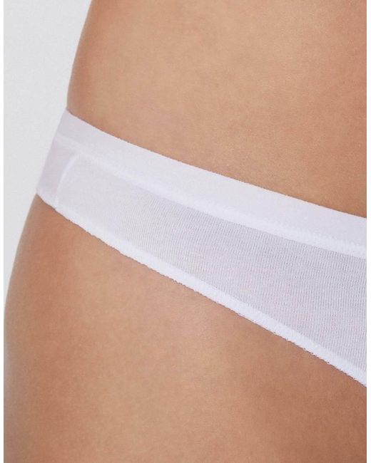 Tezenis White Cotton G-String
