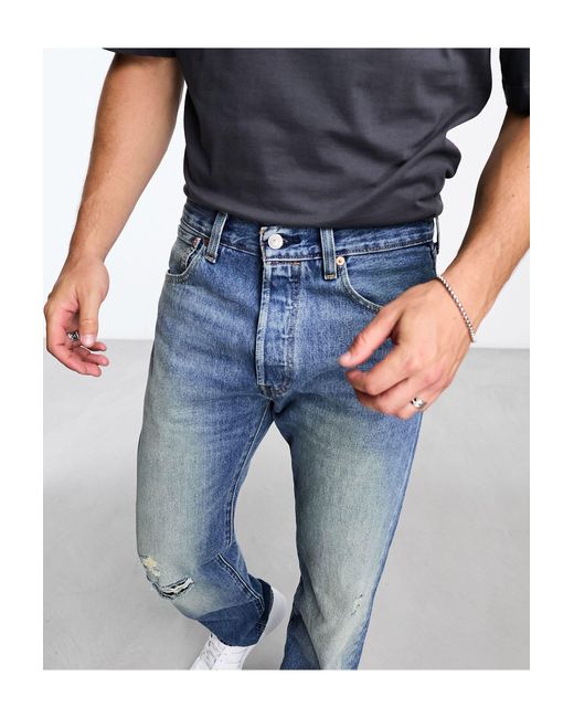 Levi's – 501 – 93 original – gerade geschnittene jeans in Blue für Herren