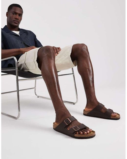 Birkenstock Brown Arizona Regular Fit Birko-flor Sandals
