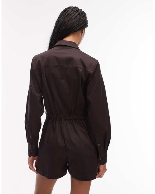 Lacoste Black Utility Playsuit