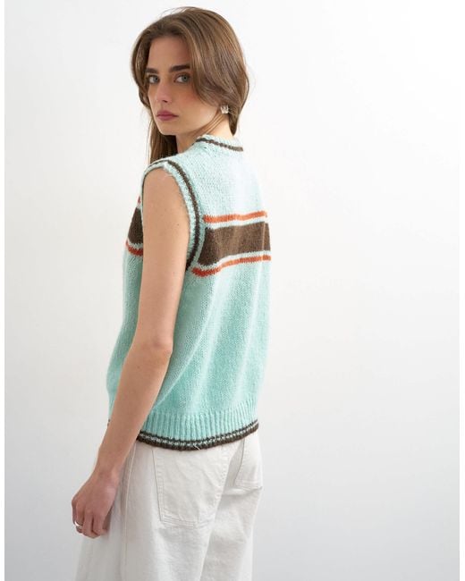 TOPSHOP Blue – strickpullunder