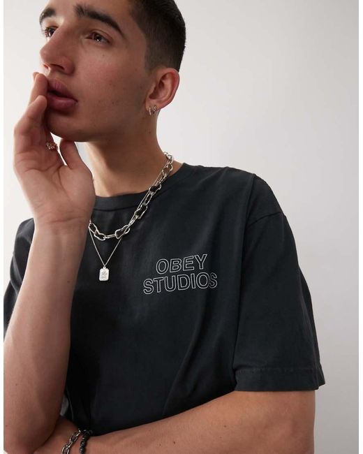 Studios di Obey in Black da Uomo