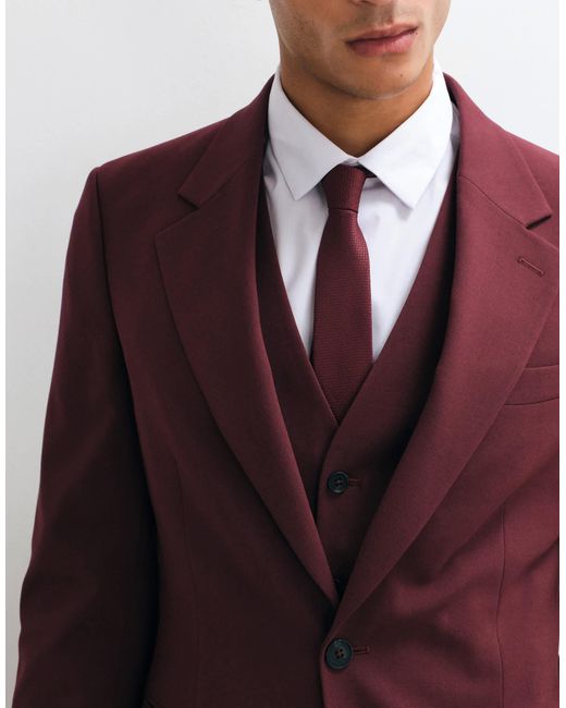 Blazer ASOS pour homme en coloris Red