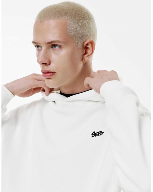 Pull&Bear – kapuzenpullover in White für Herren
