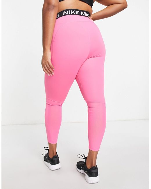 Nike - pro training plus - leggings 365 7/8 Nike en coloris Pink