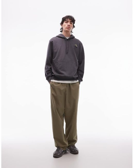 Sudadera Gris Lavado Con Capucha Y Logo Flower Dome De The North Face de hombre de color Blue