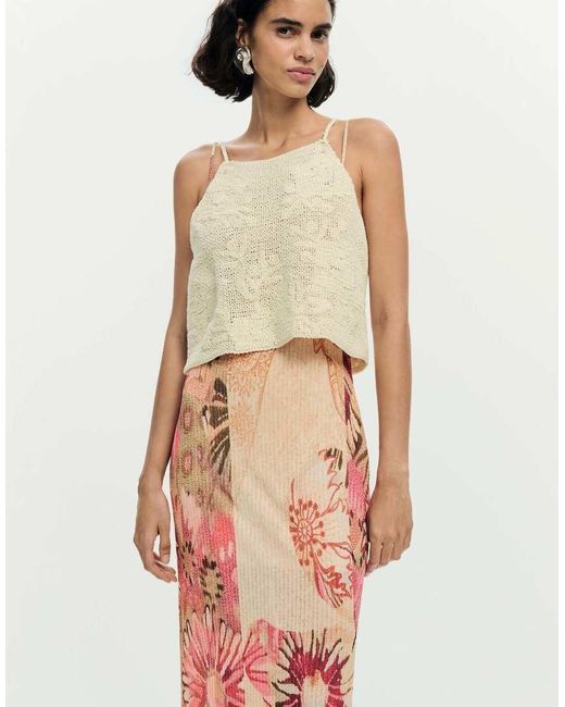 Desigual Natural Maxi Knit Dress 2