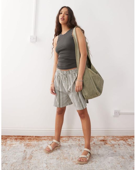 Weekday Gray Studded Tank Top