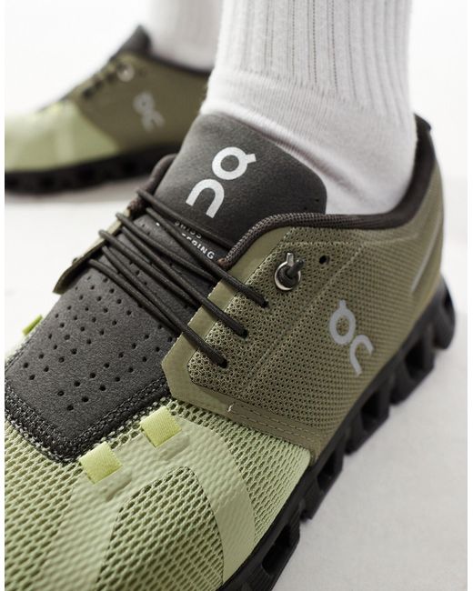 On Shoes Green On Cloud 5 Trainers for men