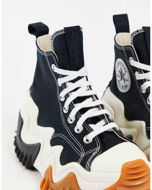 Run Star Motion Hi di Converse in Black