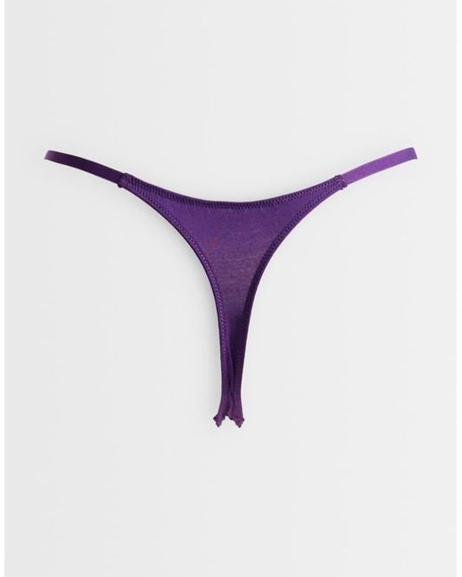ASOS Red 3 Pack Sabrina Rib Halloween Tanga Thong Pack With Embroidery