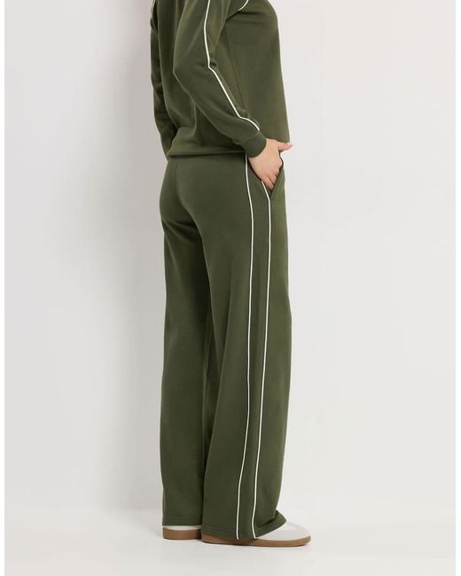 Long Tall Sally Green Pipe Wide Leg Trousers