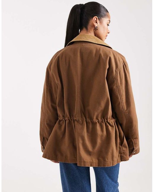 ASOS Blue Jacket With Cinched Waist