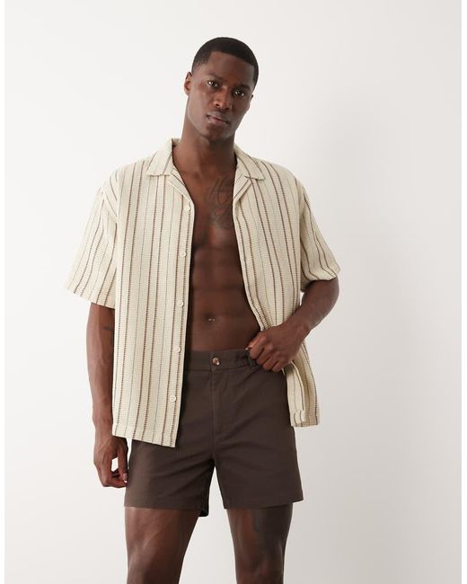 ASOS Natural Skinny Chino Short for men