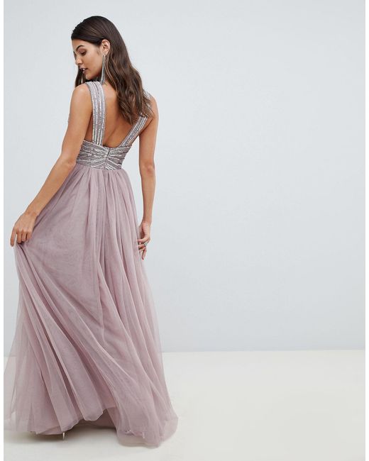 asos pink maxi