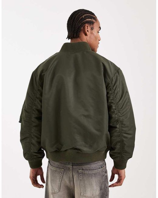 Levi's Green Ma-1 Bomber Jacket for men