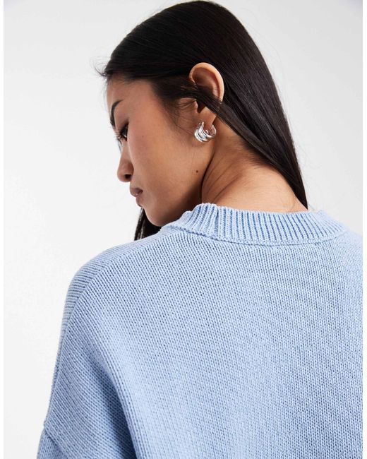 Pull en maille ASOS en coloris Blue