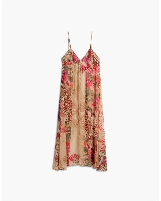 Desigual White Printed Maxi Dress