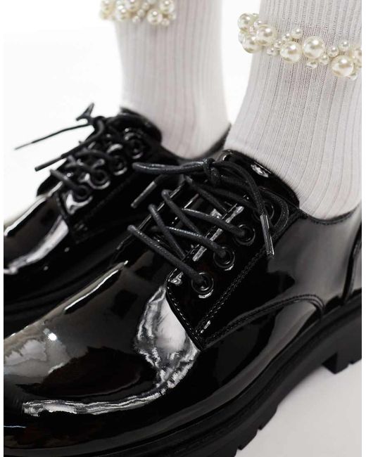 Schuh Black Logan Lace Up Shoes